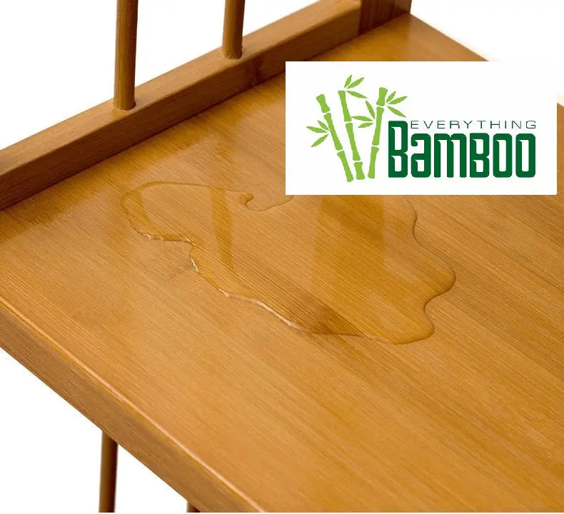 Bamboo Bookcase Bookshelf With Back Support Strong Solid Shelf Organiser Storage Home Office BBC06 everythingbamboo