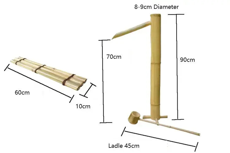 Bamboo Water Feature 3 in 1 Water Fountain Garden Decoration Natural Beautiful BWF03 everythingbamboo