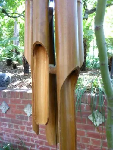 Large Bamboo Wind Chime Coconut Head 6 Tubes 110cm Drop Home Garden Decoration BDE02 everythingbamboo