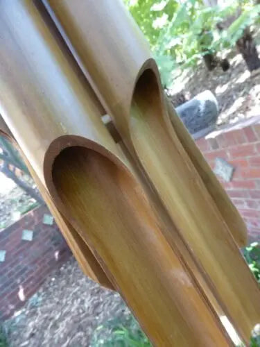 Large Bamboo Wind Chime Coconut Head 6 Tubes 110cm Drop Home Garden Decoration BDE02 everythingbamboo