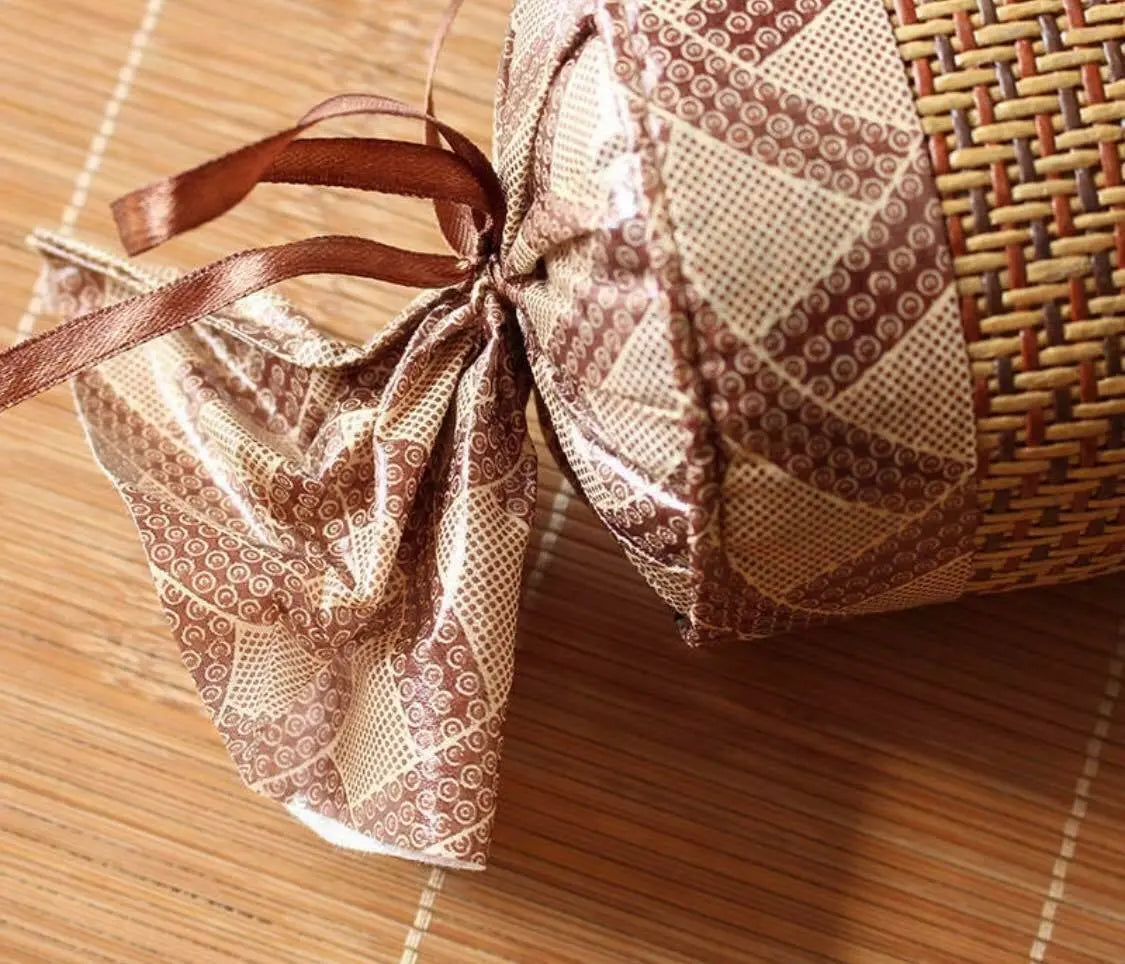 1*Natural Rattan Neck Pillow Cute Candy Shaped Neck Sleeping Pillow Cool Healthy everythingbamboo