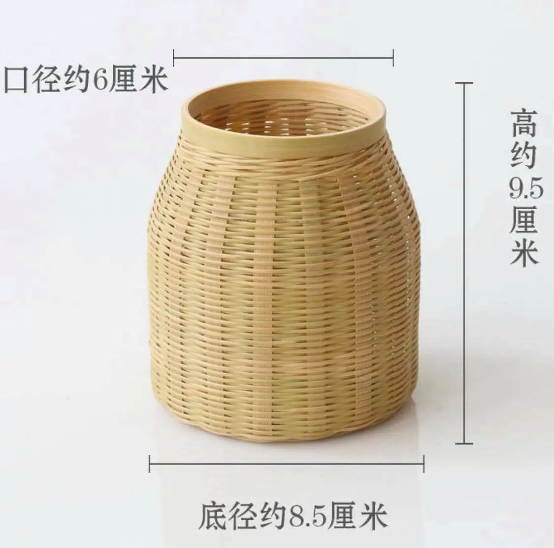 1 x Bamboo Handwoven Creative Basket Holder Pens Brushes Food Snacks Fruits everythingbamboo