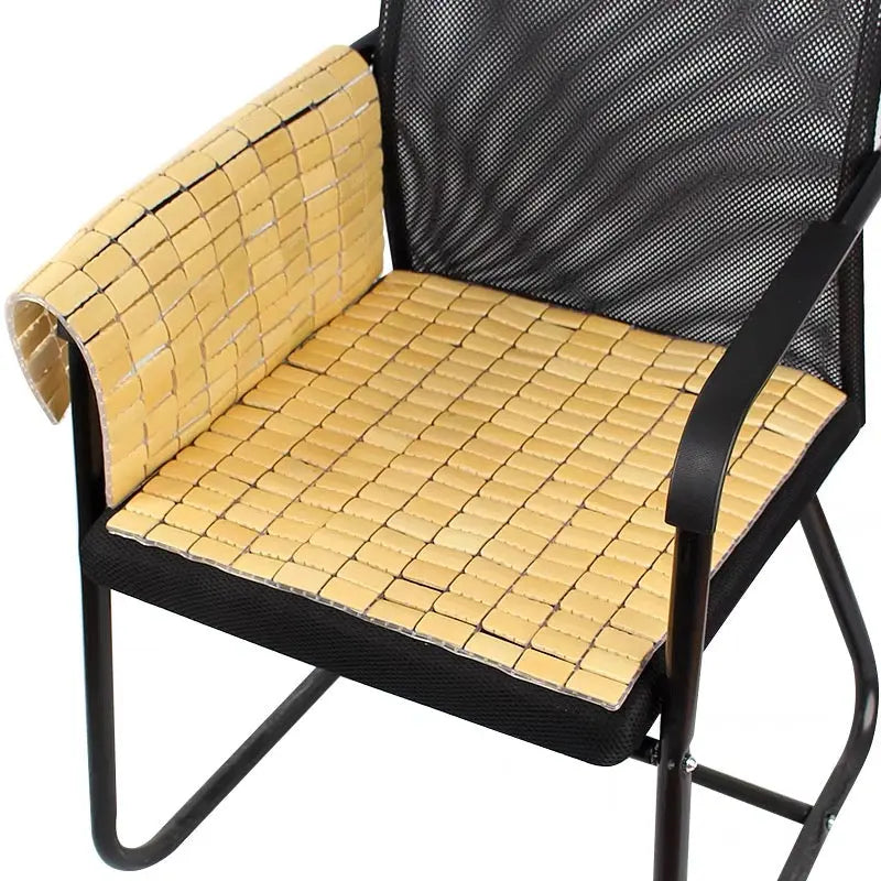 2 Pieces Bamboo Mat Cushion, Use for Chair, Sofa, Car, Table Cool Healthy everythingbamboo