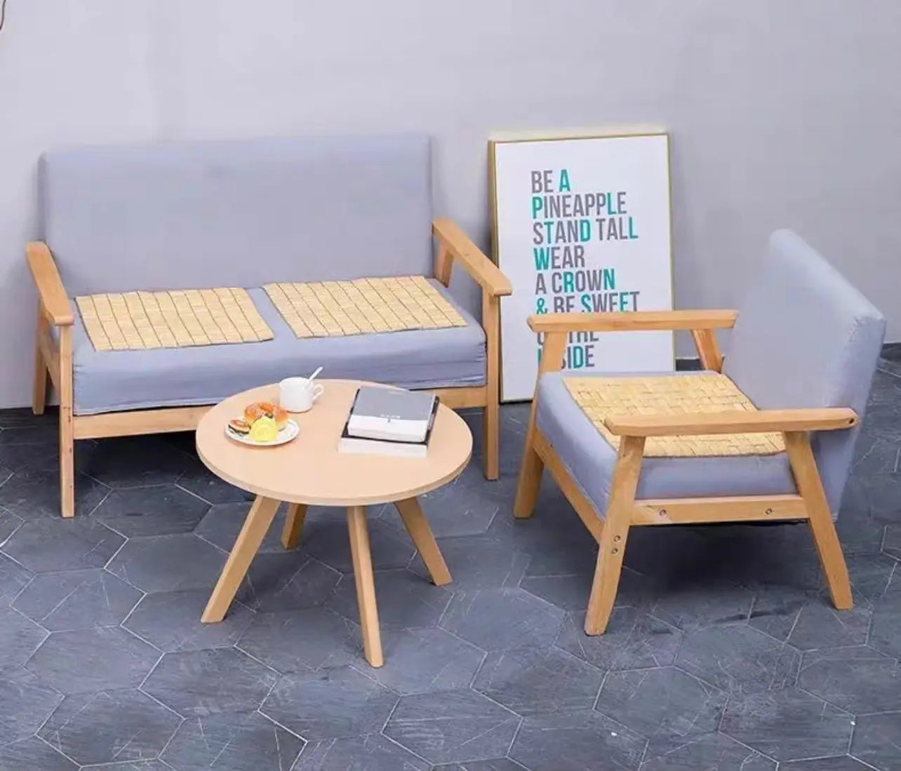 2 Pieces Bamboo Mat Cushion, Use for Chair, Sofa, Car, Table Cool Healthy everythingbamboo