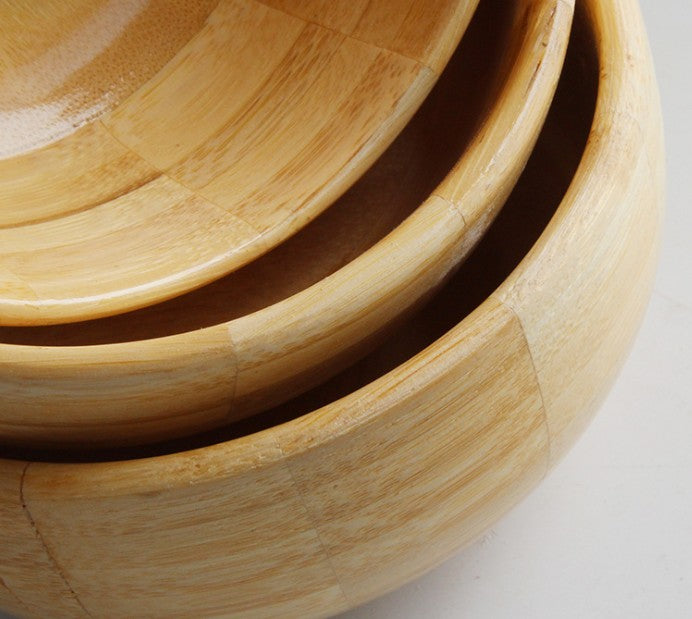 2 Pieces Bamboo Wooden Bowl Kitchen Handmade Children Kids Fruit Rice Bowl everythingbamboo