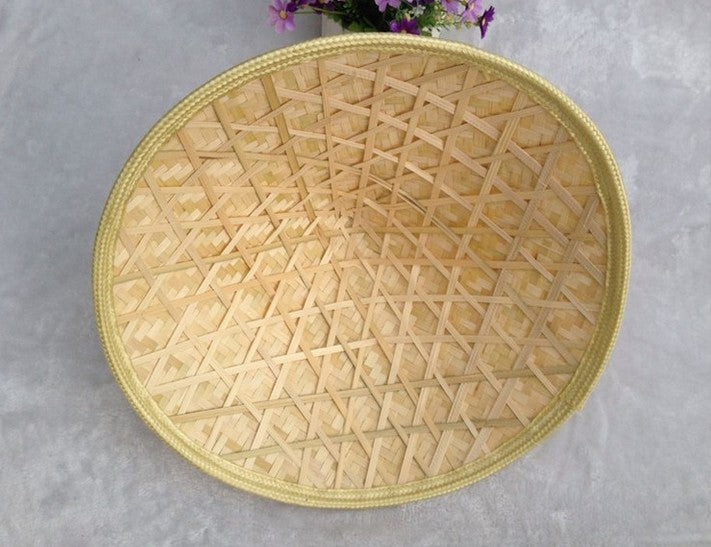 2 x Bamboo Hat Handmade Round Hats Handcraft Multiple Use Summer Shade everythingbamboo