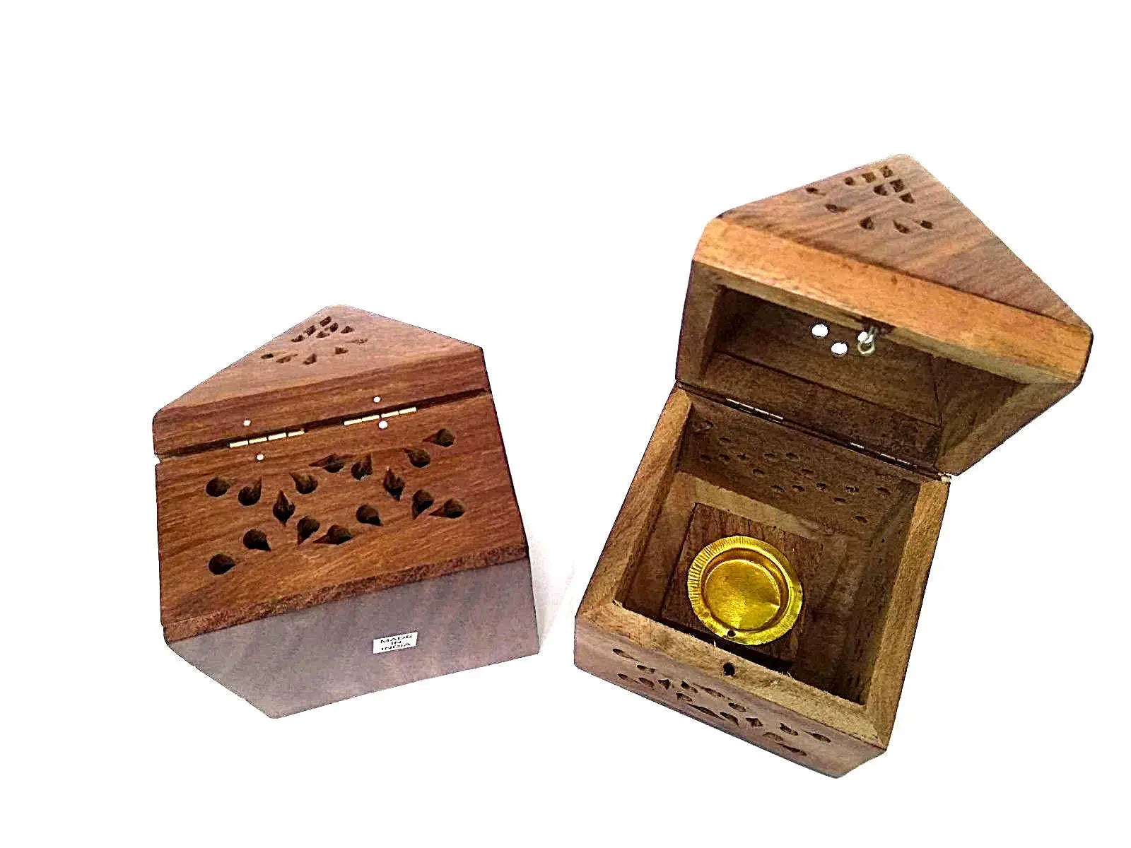 2 x Handmade Wooden Incense Cone Holder Burner Incense Cones Holder Home Décor everythingbamboo