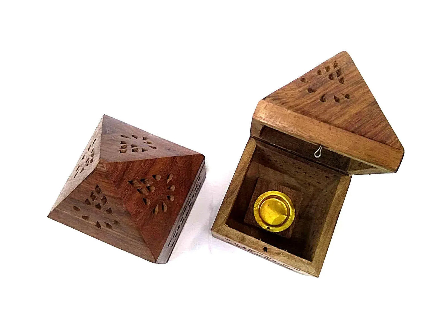 2 x Handmade Wooden Incense Cone Holder Burner Incense Cones Holder Home Décor everythingbamboo