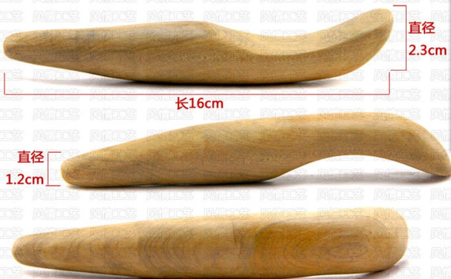 2 x Sandal Wood Gua Sha Board Hard Scraping Board for Massage Healthy 檀香木刮痧板 排毒 Unbranded
