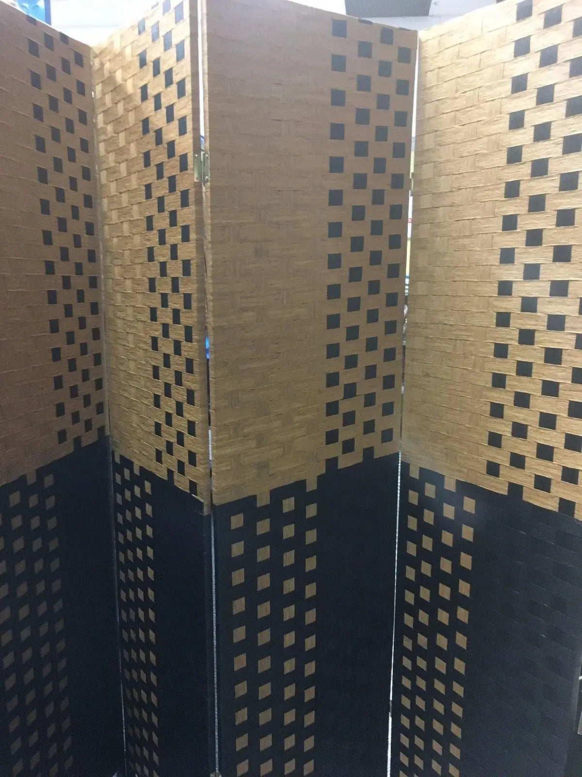 4-Leaf Folding Screen Both Sizes Bamboo Frame Privacy Screen Room Divider everythingbamboo