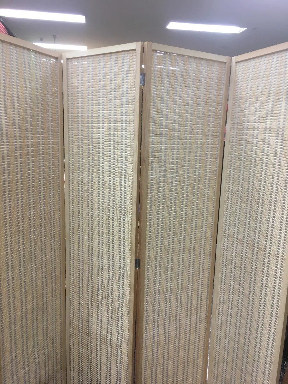 4-Leaf Folding Screen Both Sizes Bamboo Panels Privacy Screen Room Divider everythingbamboo