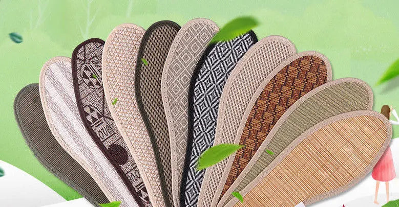 6 Pairs Bamboo Charcoal Fibre Flax Shoe Insole Comfort Dry Anti Odor everythingbamboo