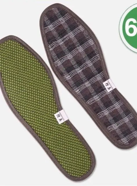 6 Pairs Bamboo Charcoal Fibre Flax Shoe Insole Comfort Dry Anti Odor everythingbamboo