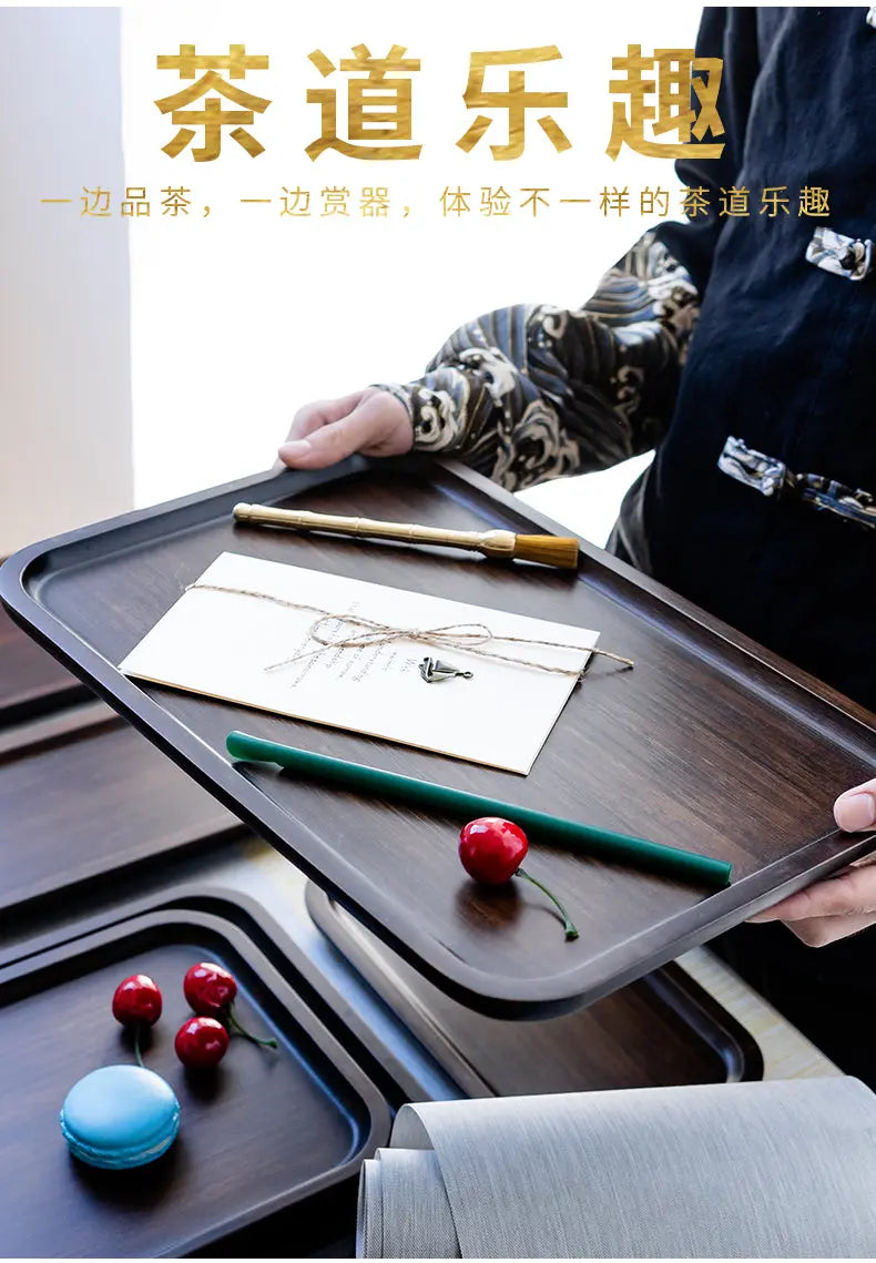 BAMBOO SERVING TRAY Tea Coffee Table Fruit container tea tray Gift Present New EVT03 everythingbamboo