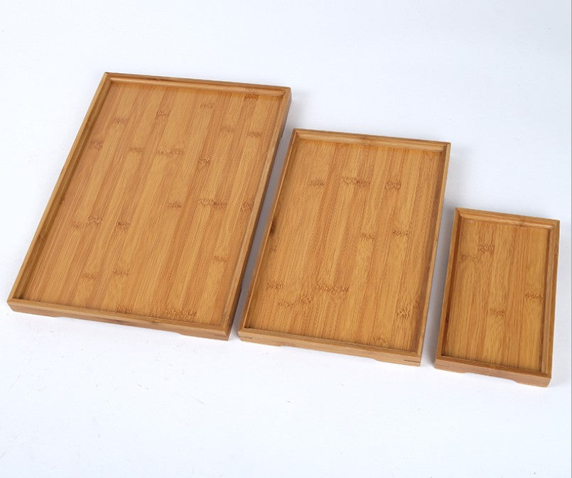 BAMBOO SERVING TRAY Tea Coffee Table Fruit container tea tray Gift Present New Everythingbamboo