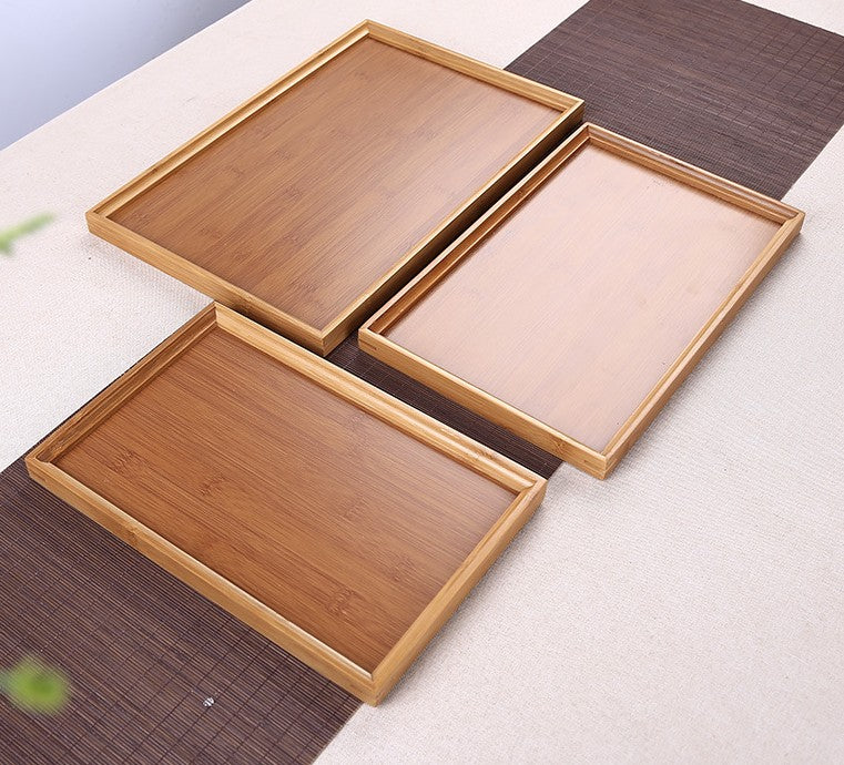 BAMBOO SERVING TRAY Tea Coffee Table Home Cafe Hotel Gift Present New 竹托盘 Everythingbamboo