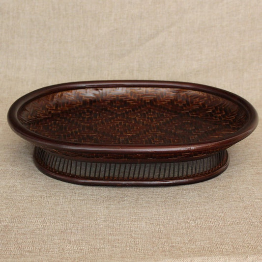 BAMBOO TRAY Brown Handmade Classic Tea Coffee Fruit Gift collection luxury New everythingbamboo