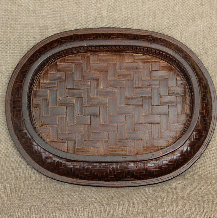 BAMBOO TRAY Brown Handmade Classic Tea Coffee Fruit Gift collection luxury New everythingbamboo