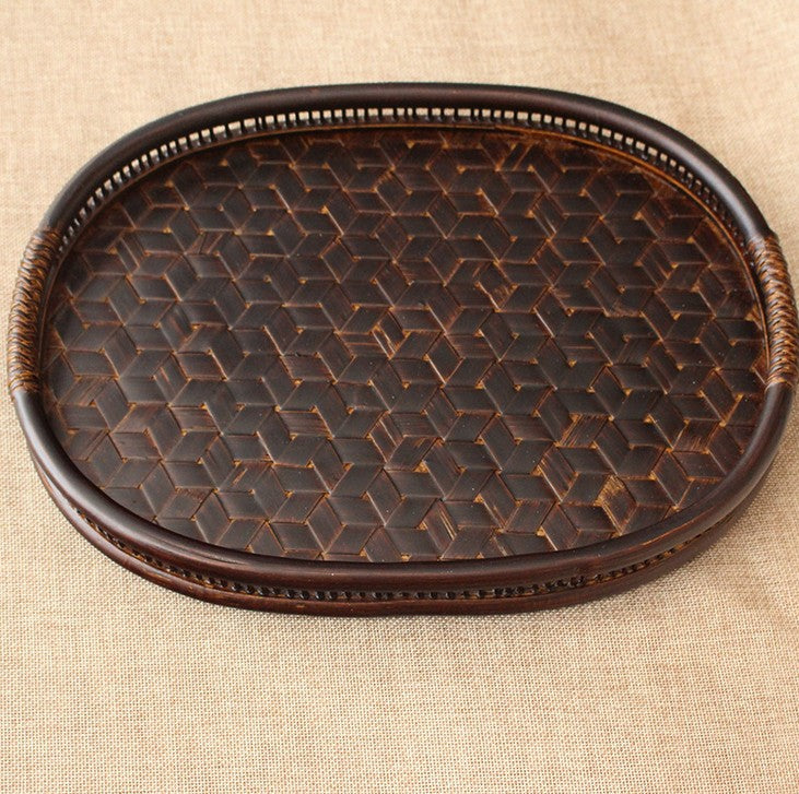 BAMBOO TRAY Brown Handmade Classic Tea Coffee Table Gift collection luxury New Everythingbamboo