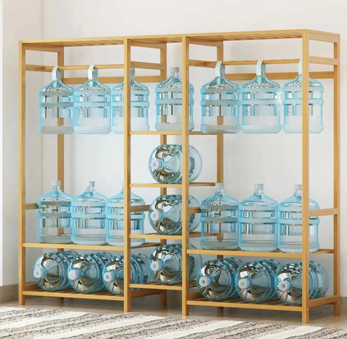 BAMBOO WOODEN SHELF PLANT STAND CLOTHES RACK STORAGE DISPLAY SHELF MULTI USE FREE STANDING LARGE SIZE everythingbamboo