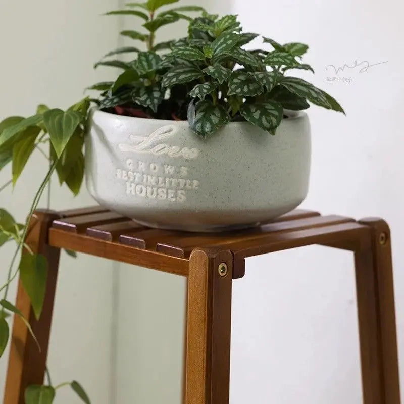 BAMBOO WOODEN SHELF PLANT STAND LADDER BOOK SHELF STORAGE INDOOR OUTDOOR everythingbamboo
