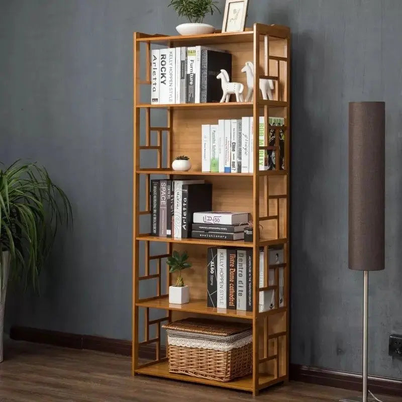 Bamboo Antique Style Cabinet Book Shelf Bookcase Storage Choice Elegant BBC01 Unbranded