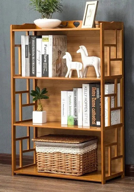 Bamboo Antique Style Cabinet Book Shelf Bookcase Storage Choice Elegant BBC01 Unbranded