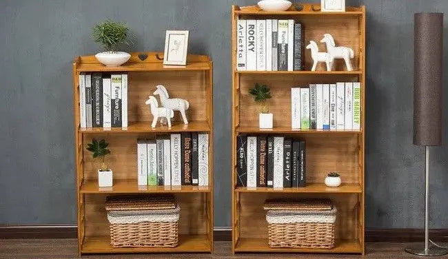 Bamboo Antique Style Cabinet Book Shelf Bookcase Storage Choice Elegant BBC01 Unbranded