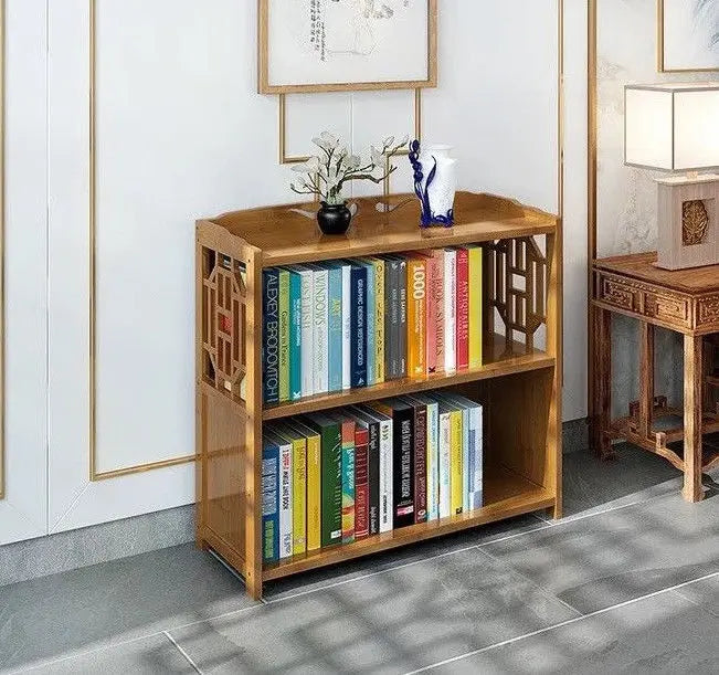 Bamboo Antique Style Cabinet Book Shelf Storage Choice Fantastic AIRITER