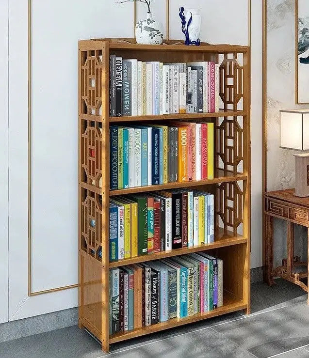 Bamboo Antique Style Cabinet Book Shelf Storage Choice Fantastic AIRITER