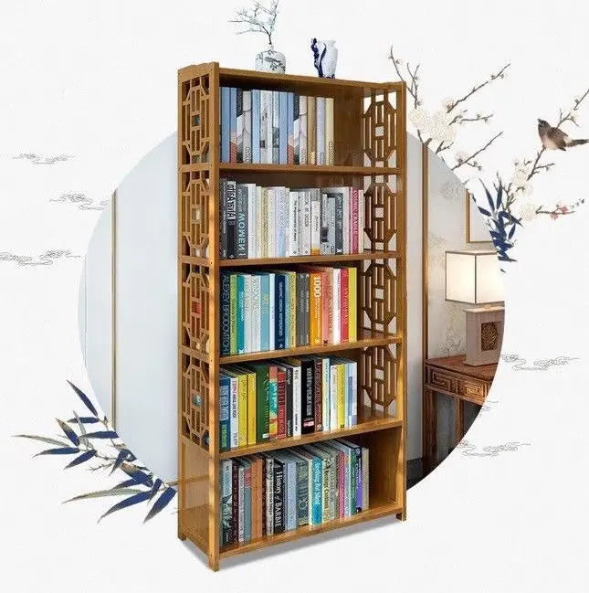 Bamboo Antique Style Cabinet Book Shelf Storage Choice Fantastic AIRITER