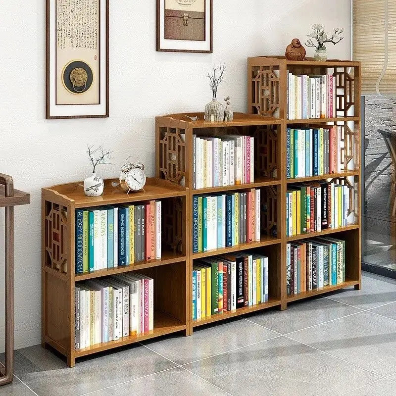 Bamboo Antique Style Cabinet Book Shelf Storage Choice Fantastic AIRITER