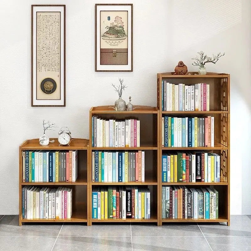 Bamboo Antique Style Cabinet Book Shelf Storage Choice Fantastic AIRITER