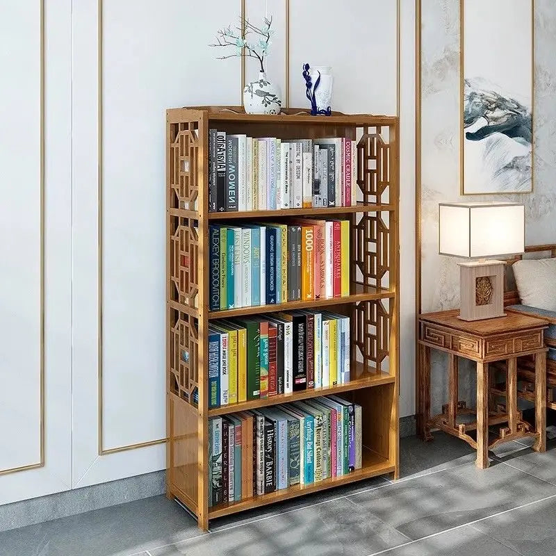 Bamboo Antique Style Cabinet Book Shelf Storage Choice Fantastic AIRITER
