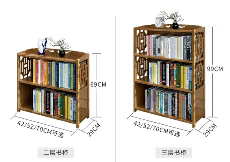 Bamboo Antique Style Cabinet Book Shelf Storage Choice Fantastic AIRITER