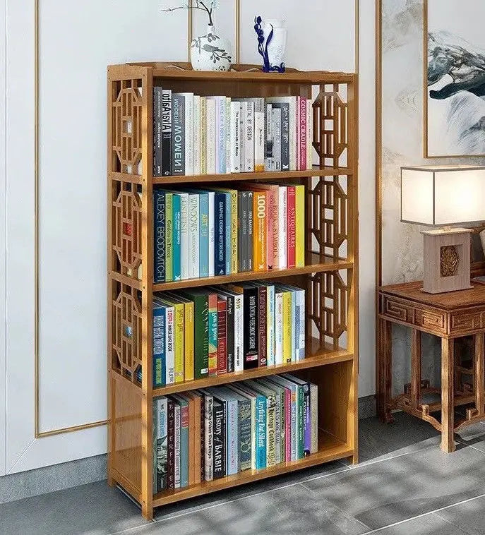 Bamboo Antique Style Cabinet Book Shelf Storage Choice Fantastic AIRITER