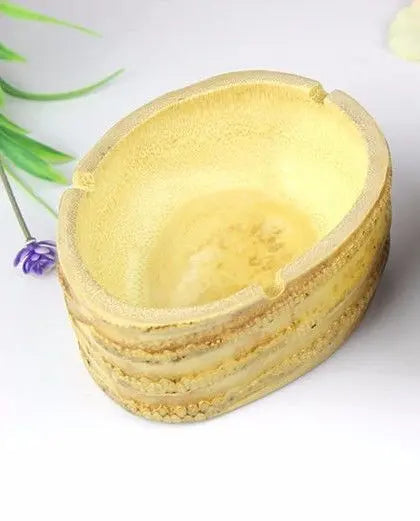Bamboo Ash Tray Bamboo Handcraft Bowl Natural Bamboo Root Artwork Bamboo Storage everythingbamboo