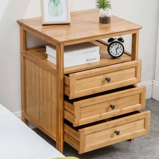 Bamboo Bedside Table Cabinet Drawer Unit Storage Stylish Strong Elegant everythingbamboo
