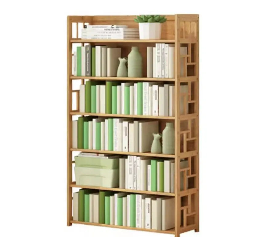 Bamboo Bookshelf Bookcase Book Shelf Home Office Stylish Solid Storage Simple Natural BBC04 everythingbamboo