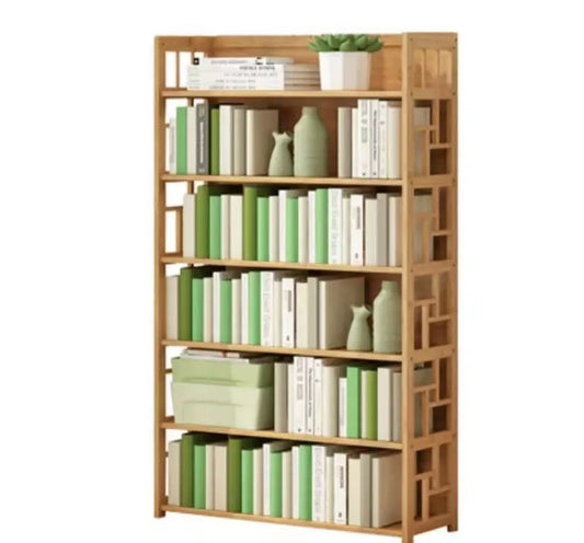 Bamboo Bookshelf Bookcase Book Shelf Home Office Stylish Solid Storage Simple Natural BBC04 everythingbamboo