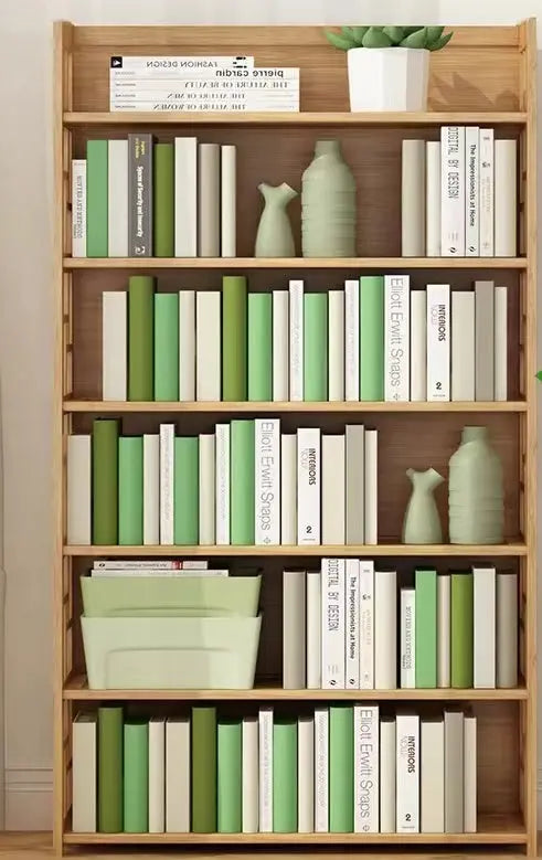 Bamboo Bookshelf Bookcase Book Shelf Home Office Stylish Solid Storage Simple Natural BBC04 everythingbamboo