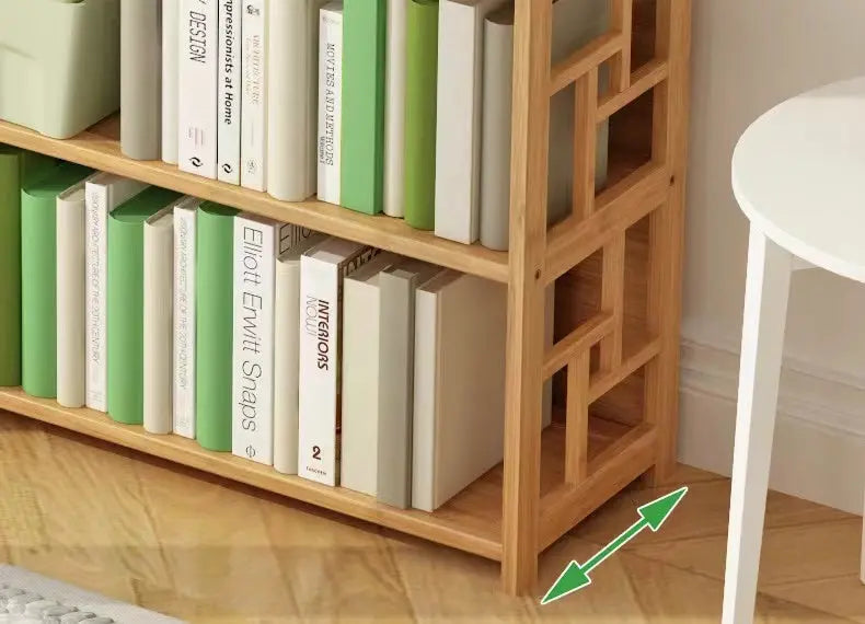 Bamboo Bookshelf Bookcase Book Shelf Home Office Stylish Solid Storage Simple Natural BBC04 everythingbamboo