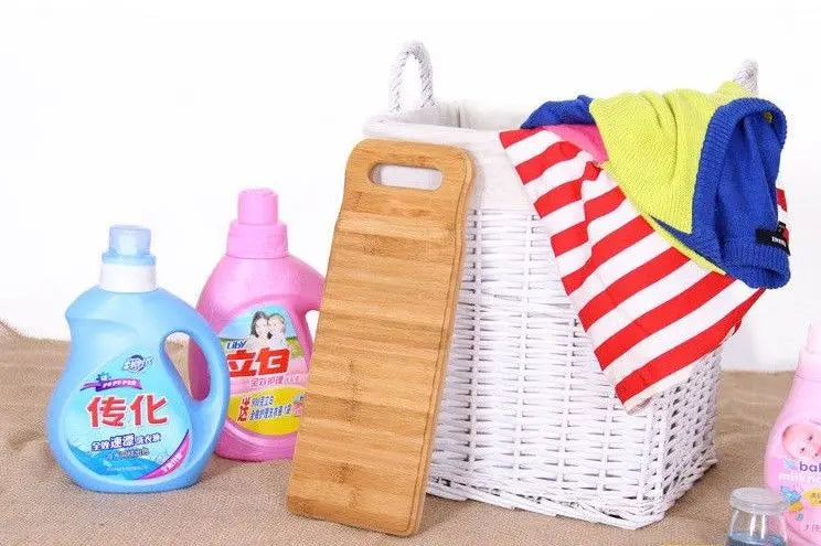 Bamboo Corrugated Laundry Washing Cleaning Hand-Washed Clothes Washboard EverythingBamboo