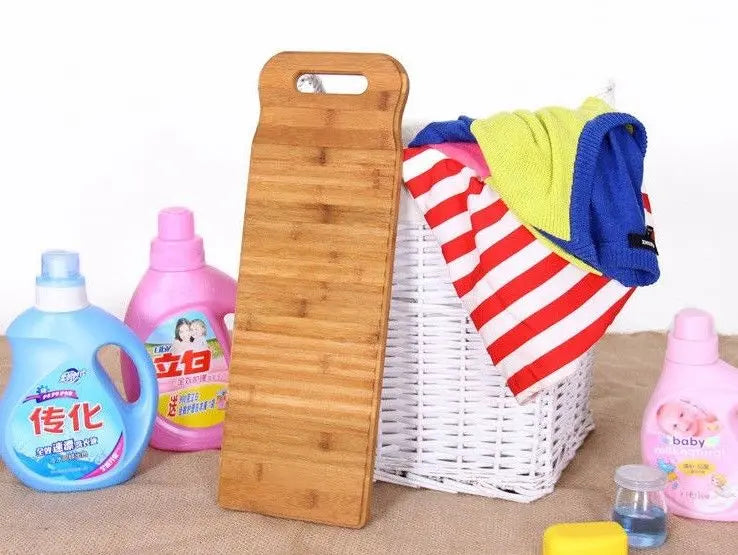 Bamboo Corrugated Laundry Washing Cleaning Hand-Washed Clothes Washboard EverythingBamboo