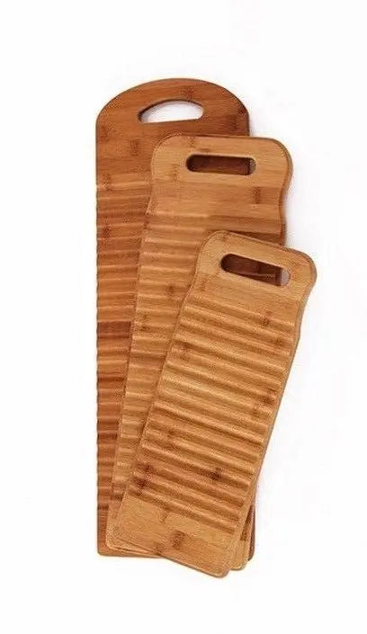 Bamboo Corrugated Laundry Washing Cleaning Hand-Washed Clothes Washboard EverythingBamboo