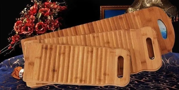 Bamboo Corrugated Laundry Washing Cleaning Hand-Washed Clothes Washboard EverythingBamboo
