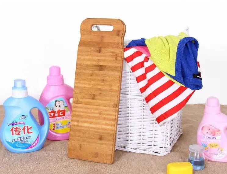 Bamboo Corrugated Laundry Washing Cleaning Hand-Washed Clothes Washboard EverythingBamboo