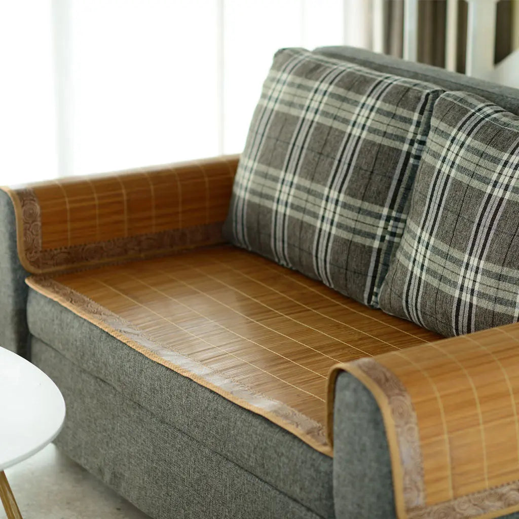 Bamboo Couch Sofa Mat Cushion Both Sizes, Car, Table Cool Summer Healthy everythingbamboo