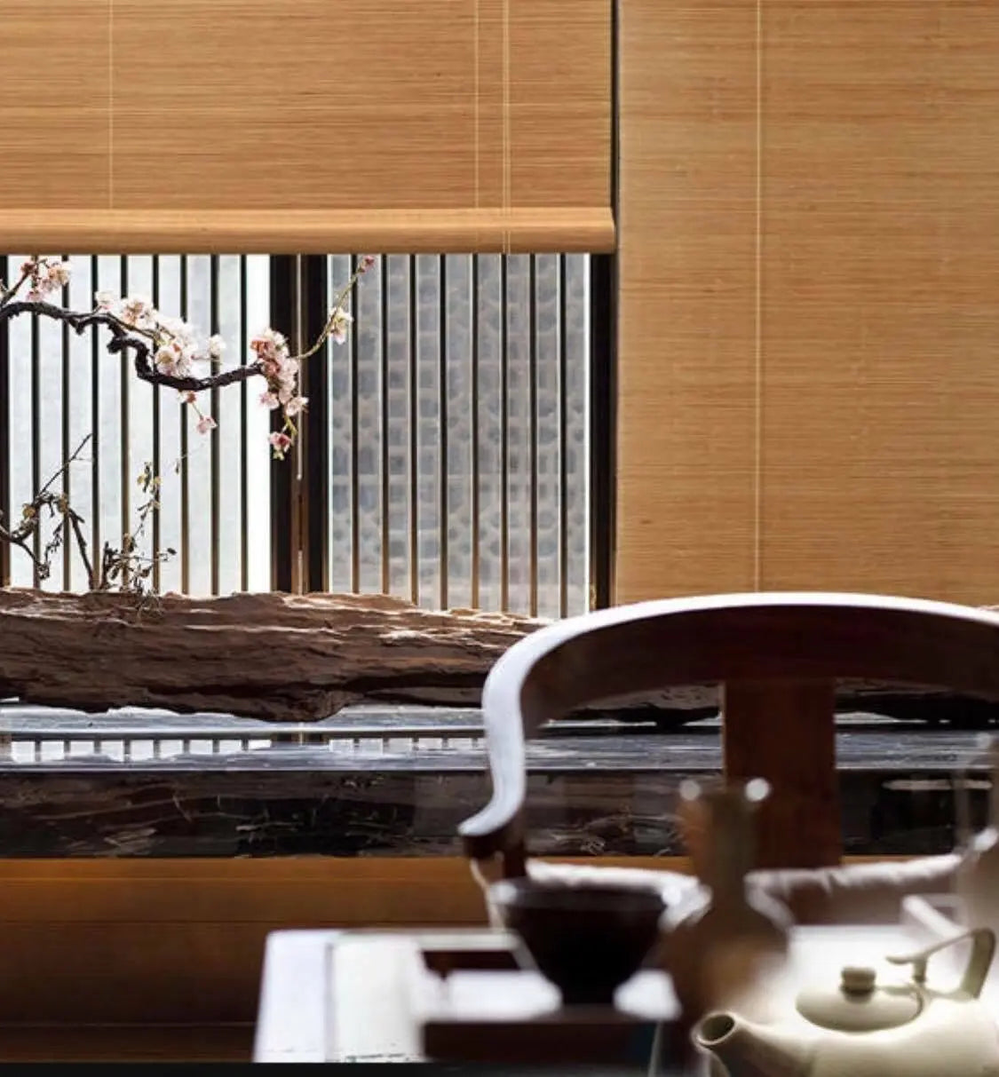 Bamboo Curtain Bamboo Screen Blind Rolling Curtain Panel Privacy Custom Size BCB01 everythingbamboo