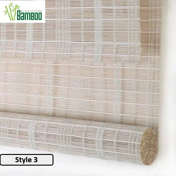 Bamboo Curtain Bamboo Screen Blind Rolling Curtain Panel Privacy Custom Size BCB01 everythingbamboo